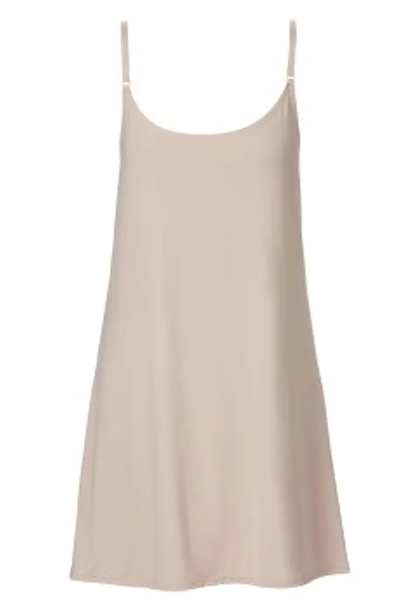 Trofe Slip Dress Beige polyamid Large Dam