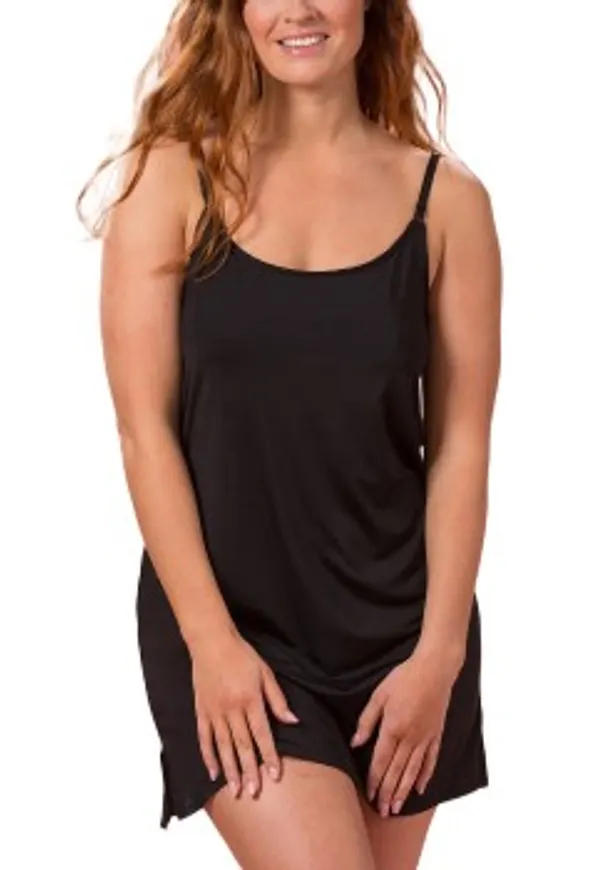 Trofe Slip Dress Svart polyamid Small Dam