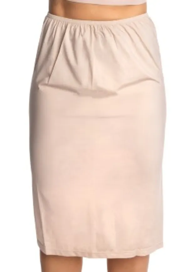Trofe Slip Skirt Long Beige Large Dam