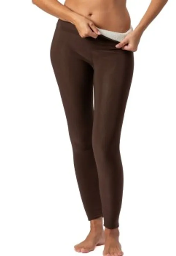 Trofe Thermal Leggings Brun polyester Medium Dam