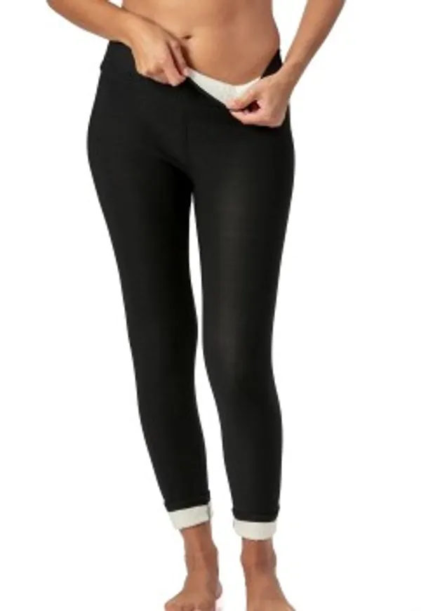 Trofe Thermal Leggings Helsvart polyester Large Dam