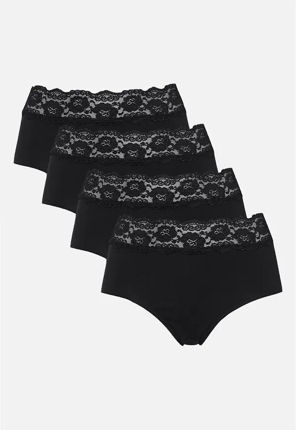 Miditrosa i bomull 4-pack