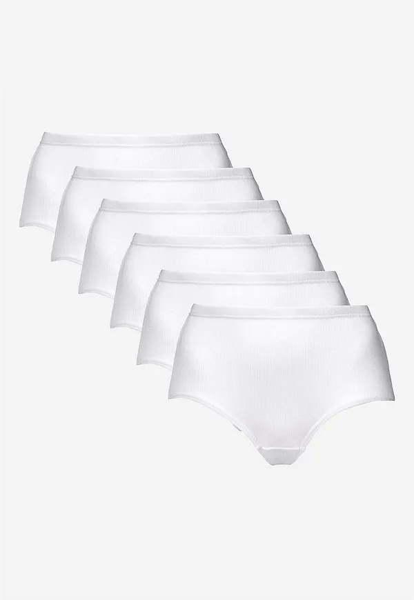 Ribbad trosa i bomull 6-pack