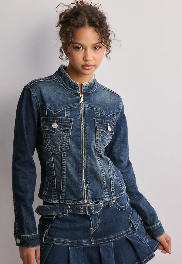 True Religion - Blå - Slim Jimmy Jacket