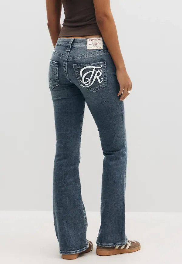 True Religion - Blå - Becca Lr Bootcut