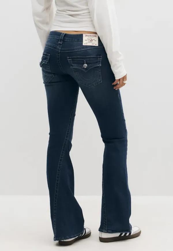 True Religion - Blå - Joey Lr Flare Flap