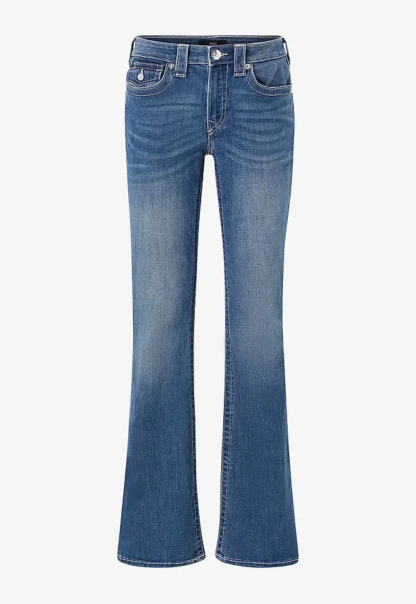 True Religion - Jeans Becca MR Bootcut Flap - Blå