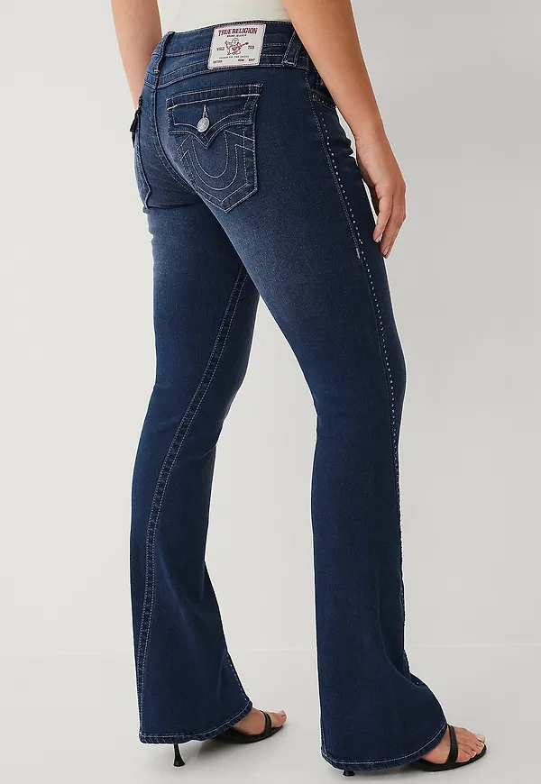 True Religion - Jeans Joey Flare Crystal - Blå