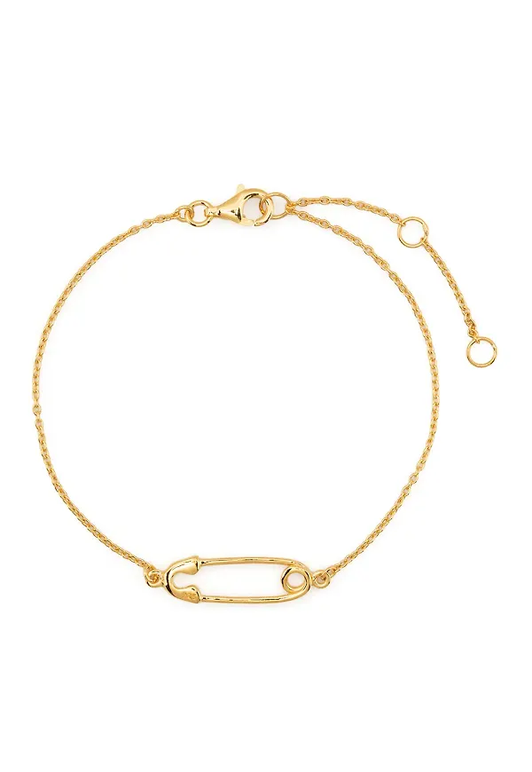 True Rocks armband med säkerhetsnål - Guldfärgad
