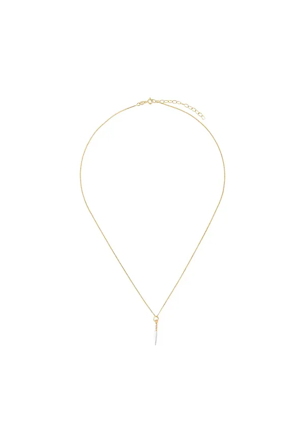 True Rocks halsband med dolkhänge - Guldfärgad