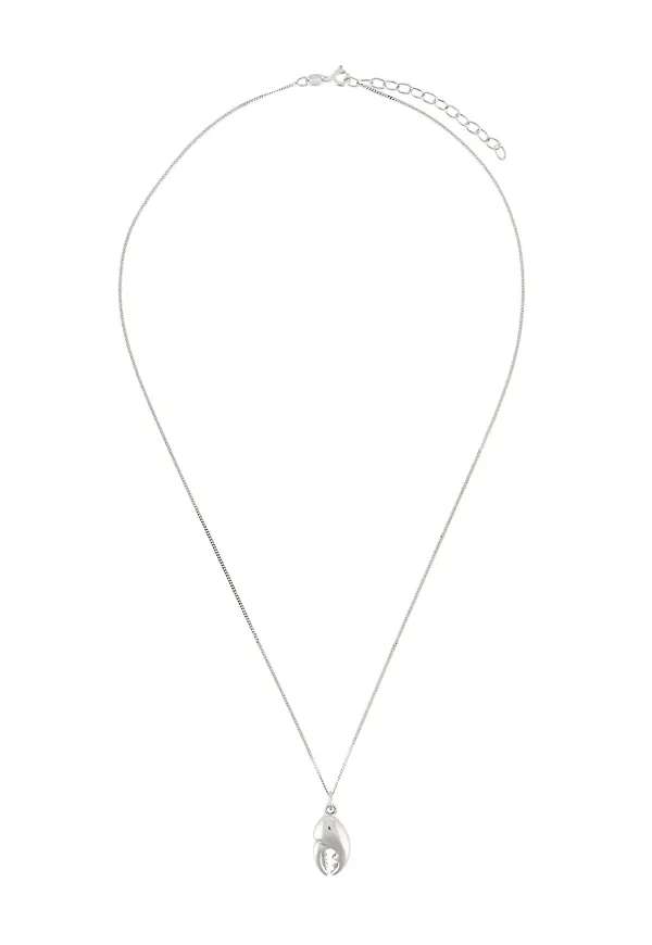 True Rocks halsband med klo - Silverfärgad