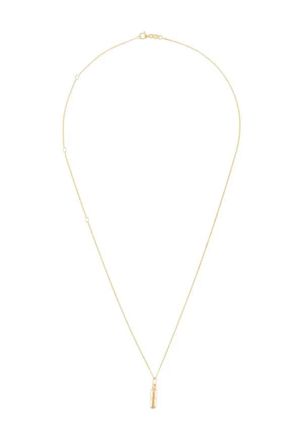 True Rocks halsband med pillerhänge - Guldfärgad