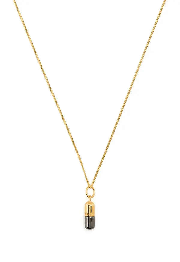 True Rocks halsband med pillerhänge - Guldfärgad