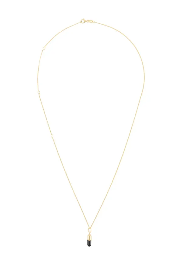 True Rocks halsband med pillerhänge - Guldfärgad