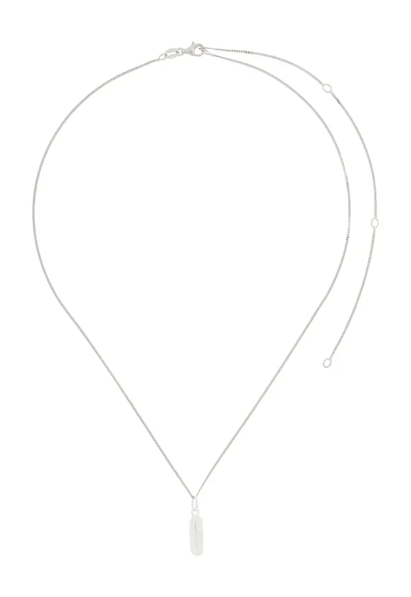 True Rocks halsband med pillerhänge - Silverfärgad