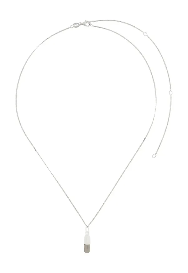 True Rocks halsband med pillerhänge - Silverfärgad