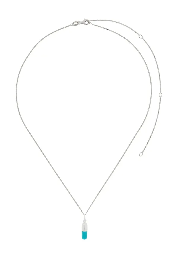 True Rocks halsband med pillerhänge - Silverfärgad