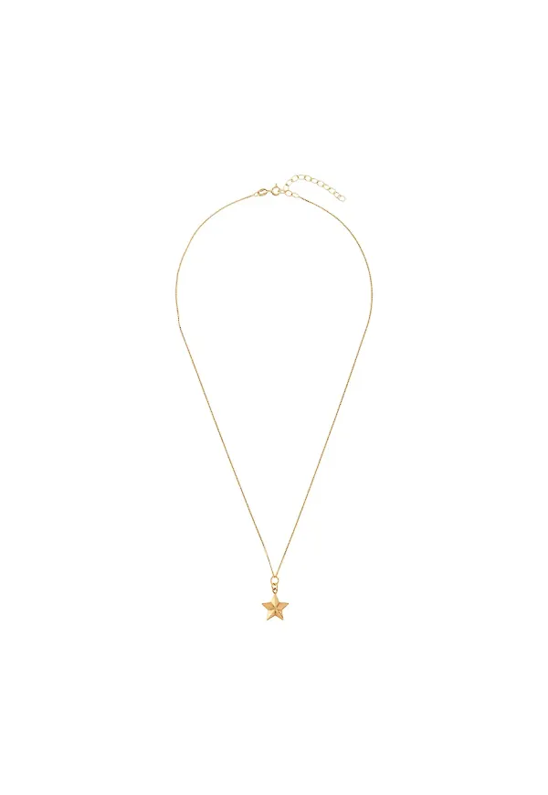 True Rocks halsband med stjärna - Guldfärgad