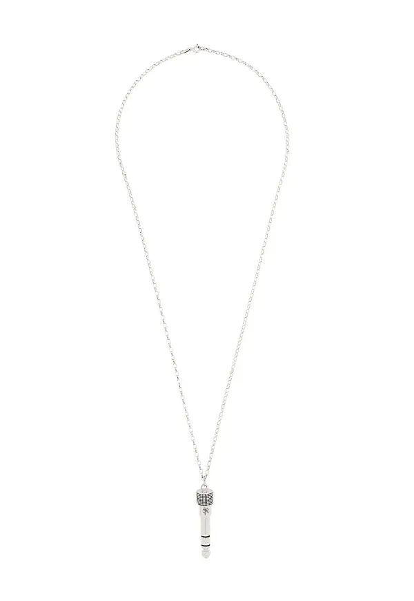 True Rocks Jack Plug kedjehalsband - Metallic