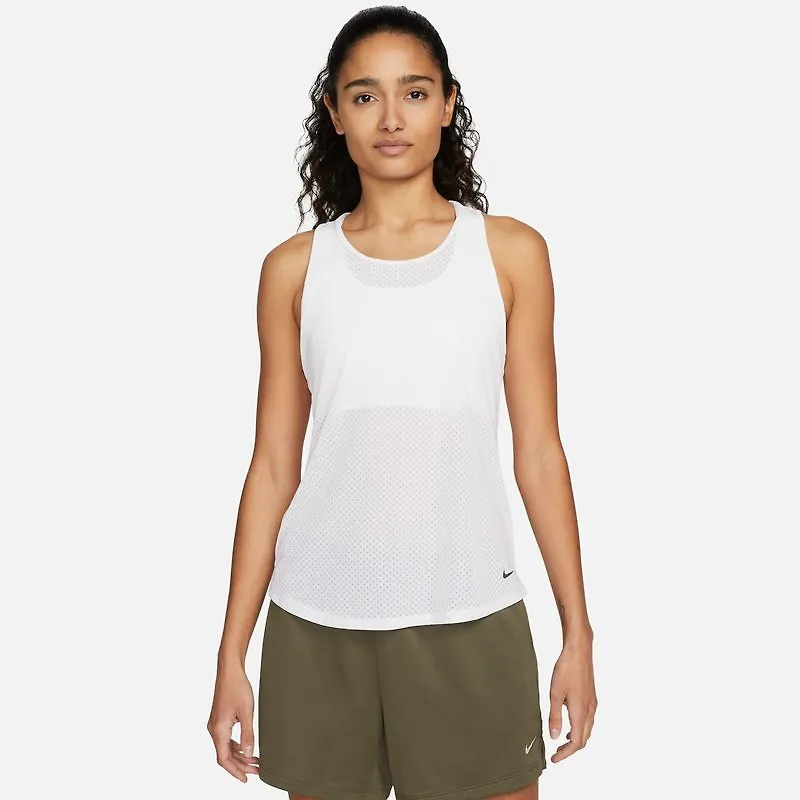 Träningslinne Nike Dri-FIT One Breathe för kvinnor - Vit