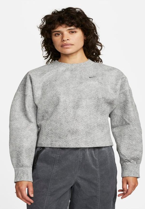 Tröja Nike Forward Crew med rund hals för kvinnor - Grå