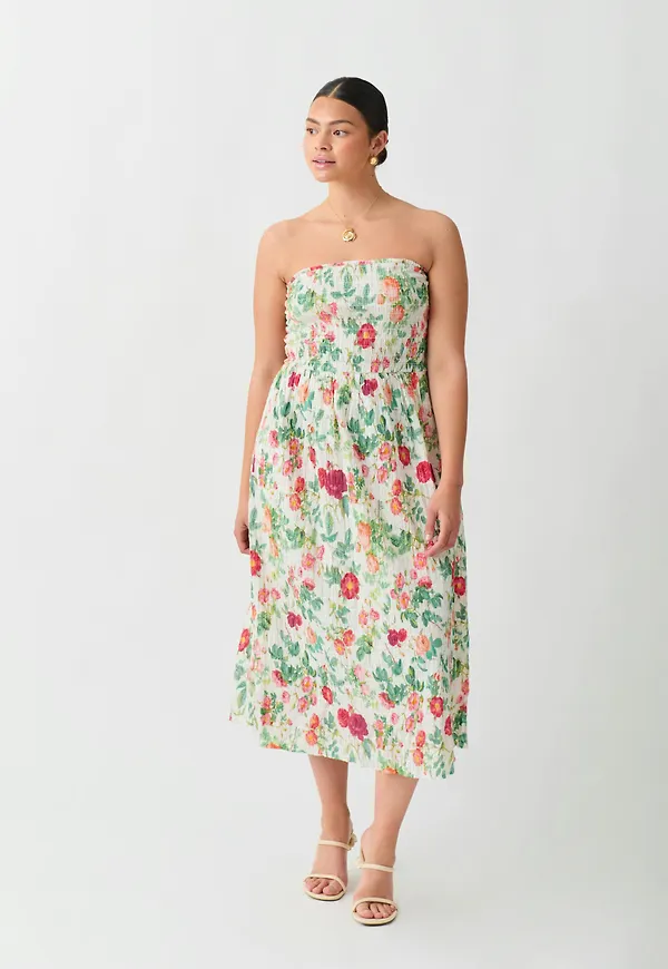Tube midi smock dress