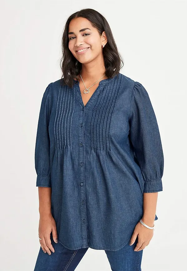 Tunika i denim Eivor