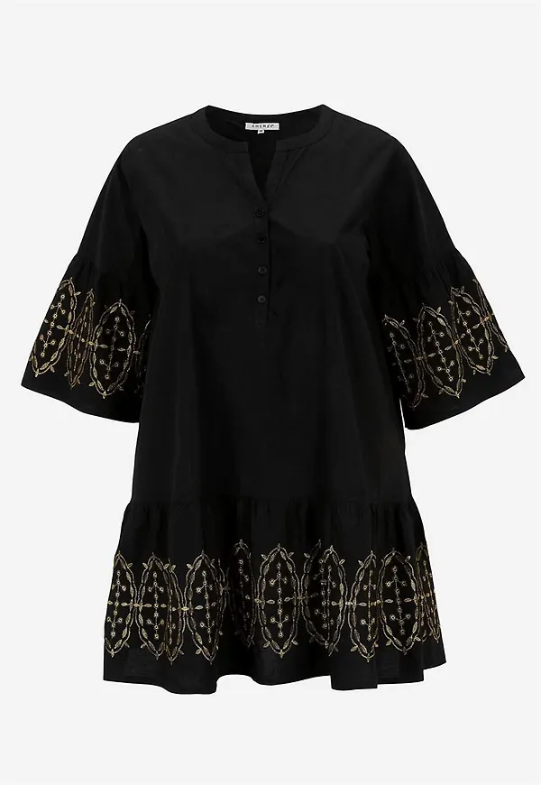 Tunika med broderidetalj Hallie