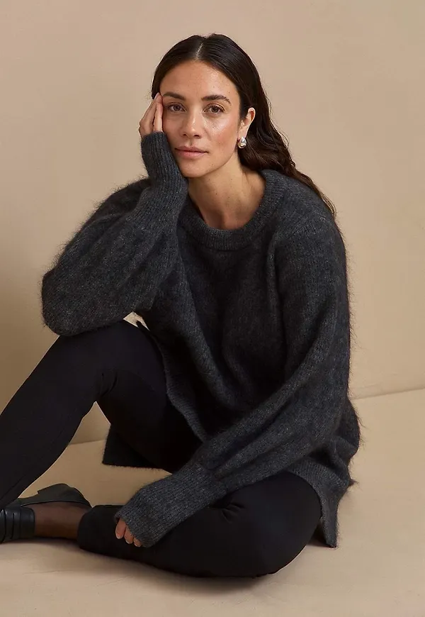 Tunika Premium i mohair- och ullblandning