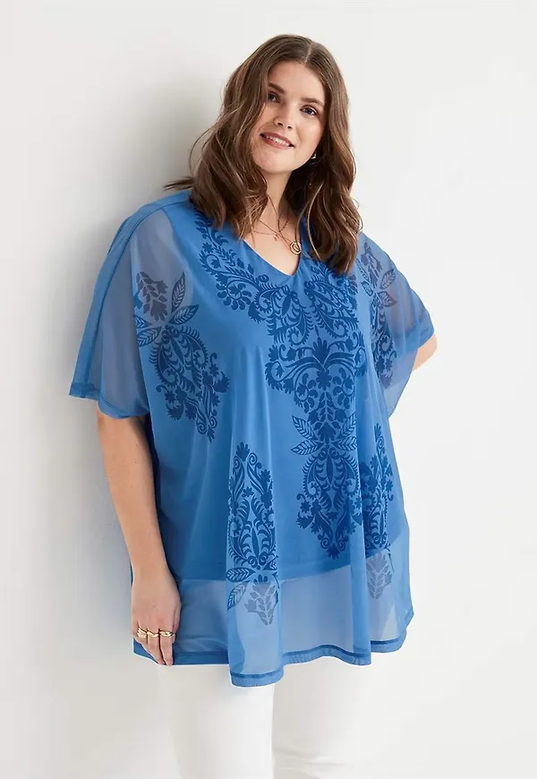 Tunikatopp i mesh Butterfly