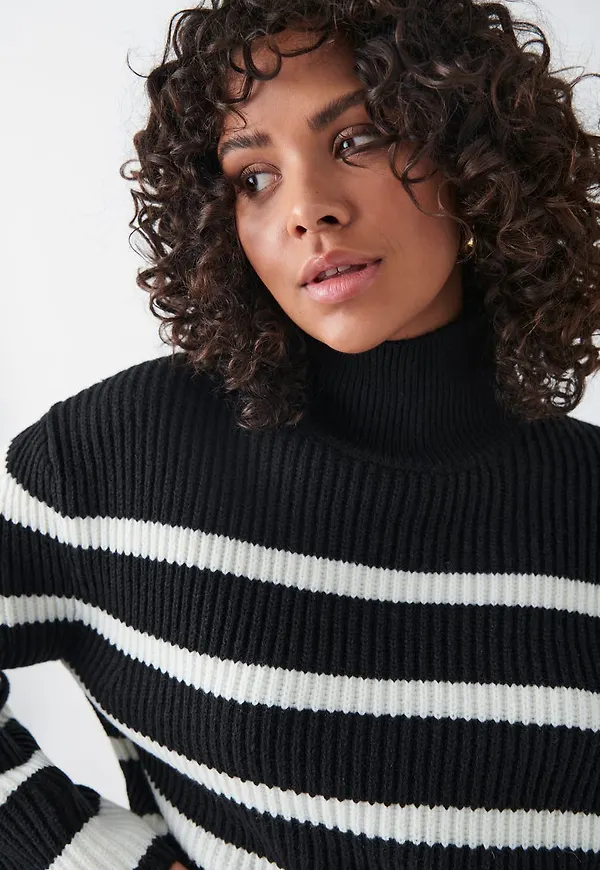 Turtleneck knit sweater