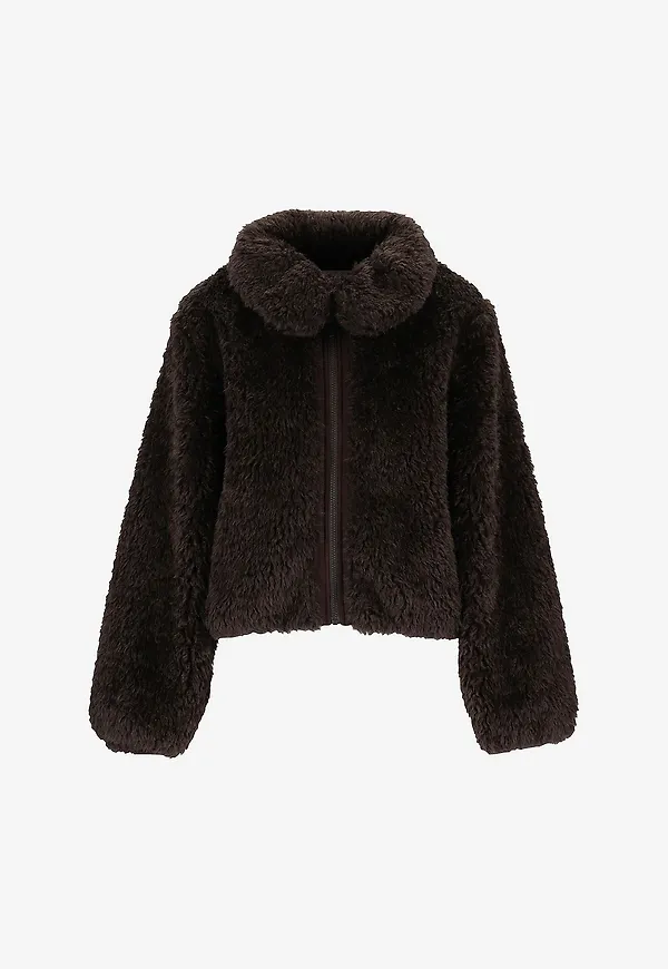 Twentyfour - Teddyjacka Mode Teddy Jacket - Brun