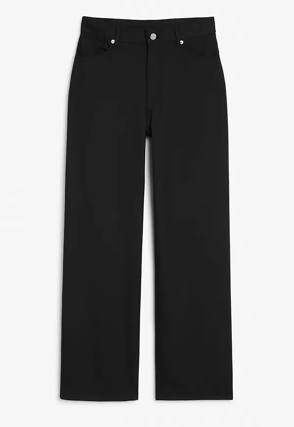 Twill trousers - Black