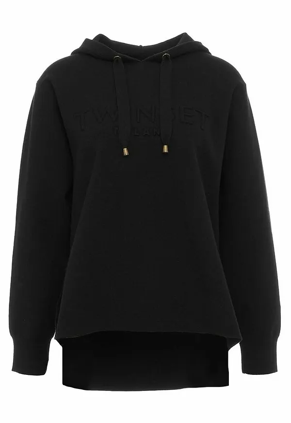 Twinset - Hoodies - Svart - Dam - Storlek: Xs,S,M