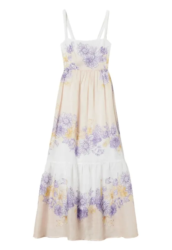 Twinset, Klänning, Dam, S, Gul Blommig Sommarklänning