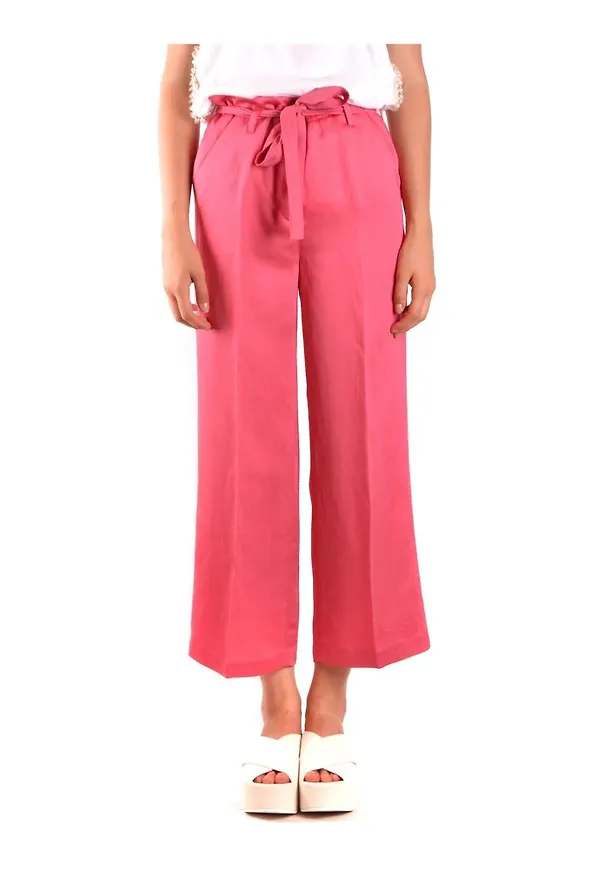 Twinset Clothing Trousers Ts823P Rosa, Dam