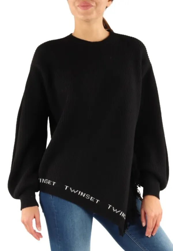 Twinset Long sleeve shirt Svart, Dam