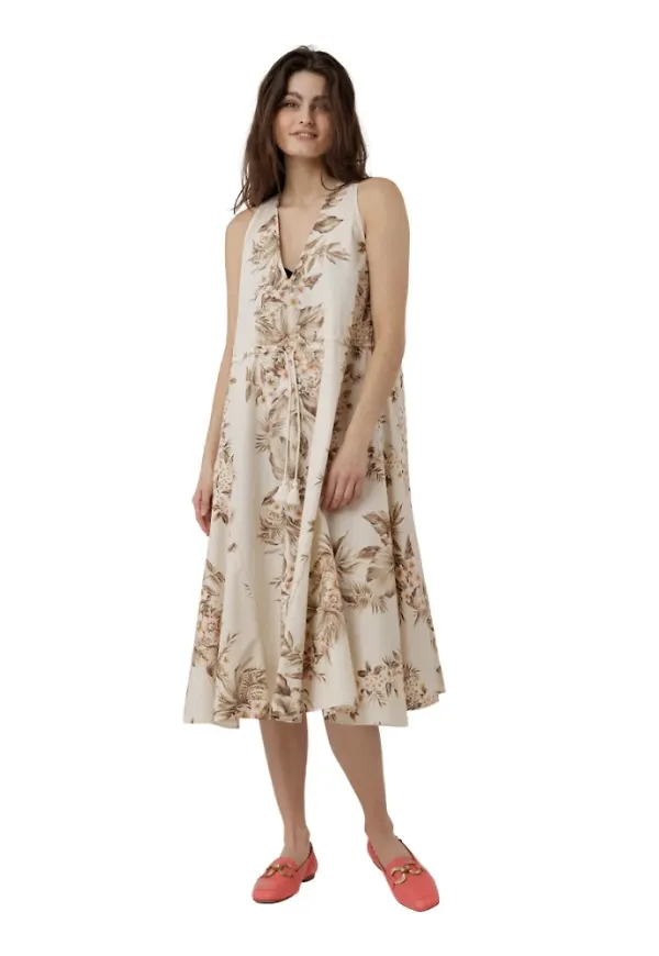 Twinset Midi Dresses Beige, Dam