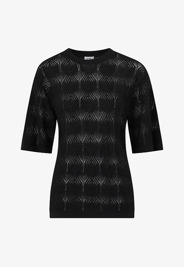 Twist & Tango - Tröja Uma Crochet Tee - Svart