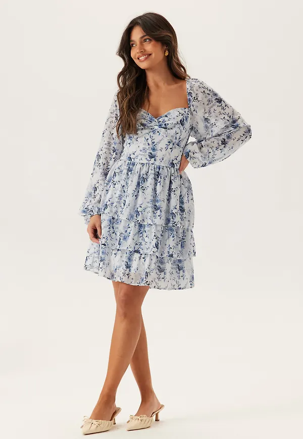 Twist Detail Flounce Dress