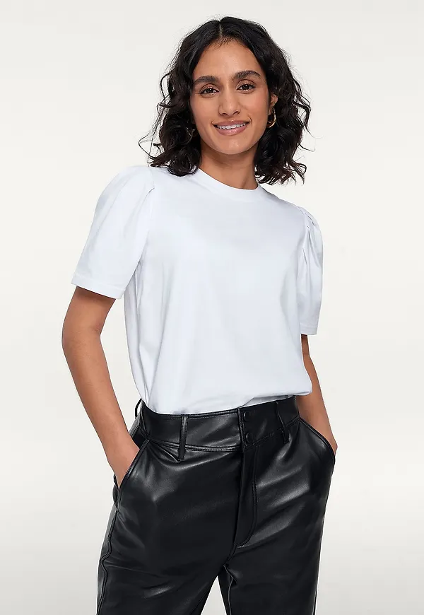 Twist & Tango - Topp Isa Puff Sleeve Tee - Vit