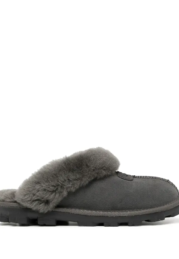 UGG Coquette tofflor med pälskant - Grå