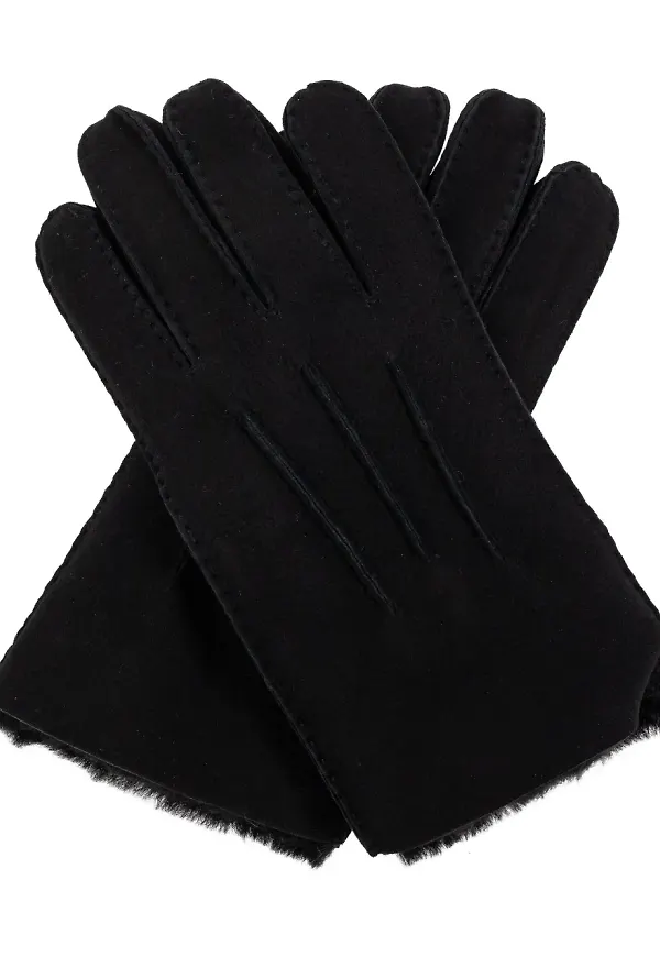 UGG handskar med logotyp - Svart