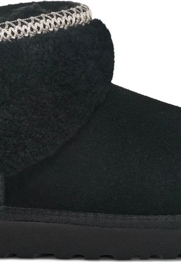 UGG Women's Classic Ultra Mini Maxi Curly Black