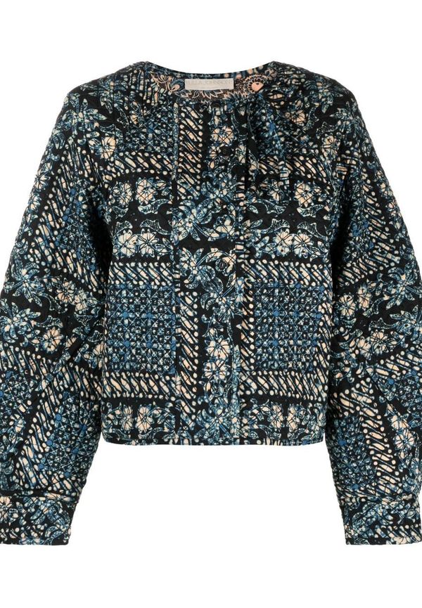 Ulla Johnson Seema bandana kort jacka - Blå