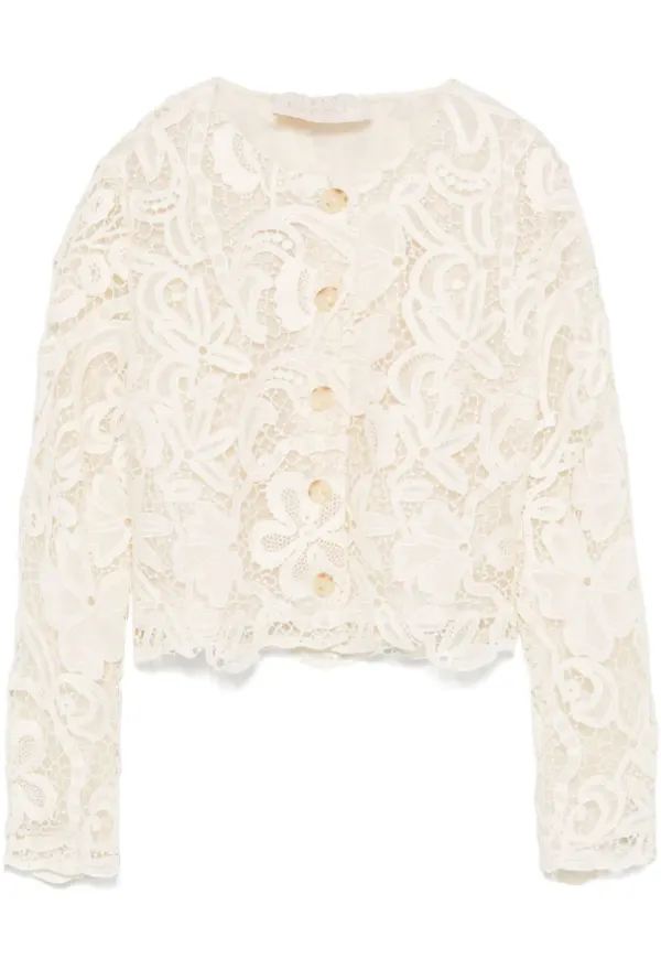 Ulla Johnson spetsjacka - Neutral