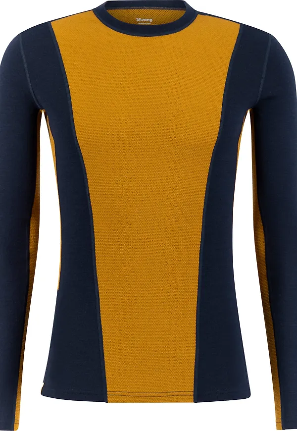 Ulvang Men's Peak Map Crew Baselayer Navy Blue/Cathay Spice