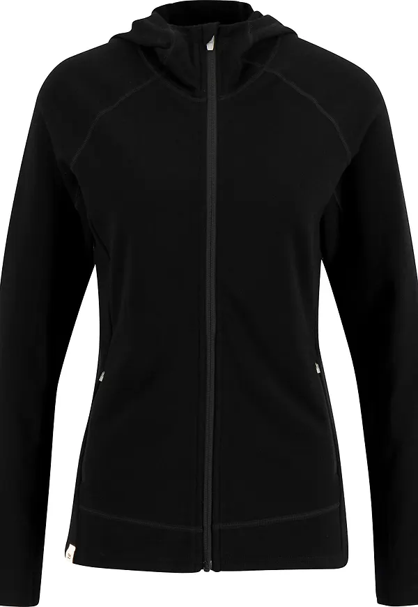 Ulvang Women's Alltime Bridge Hoodie Full Zip Midlayer Black