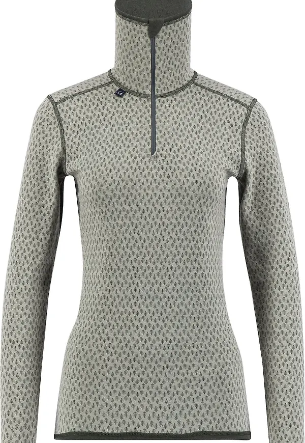 Ulvang Women's Comfort 200 Turtle Neck With Zip Agate Grey/Urban Chic