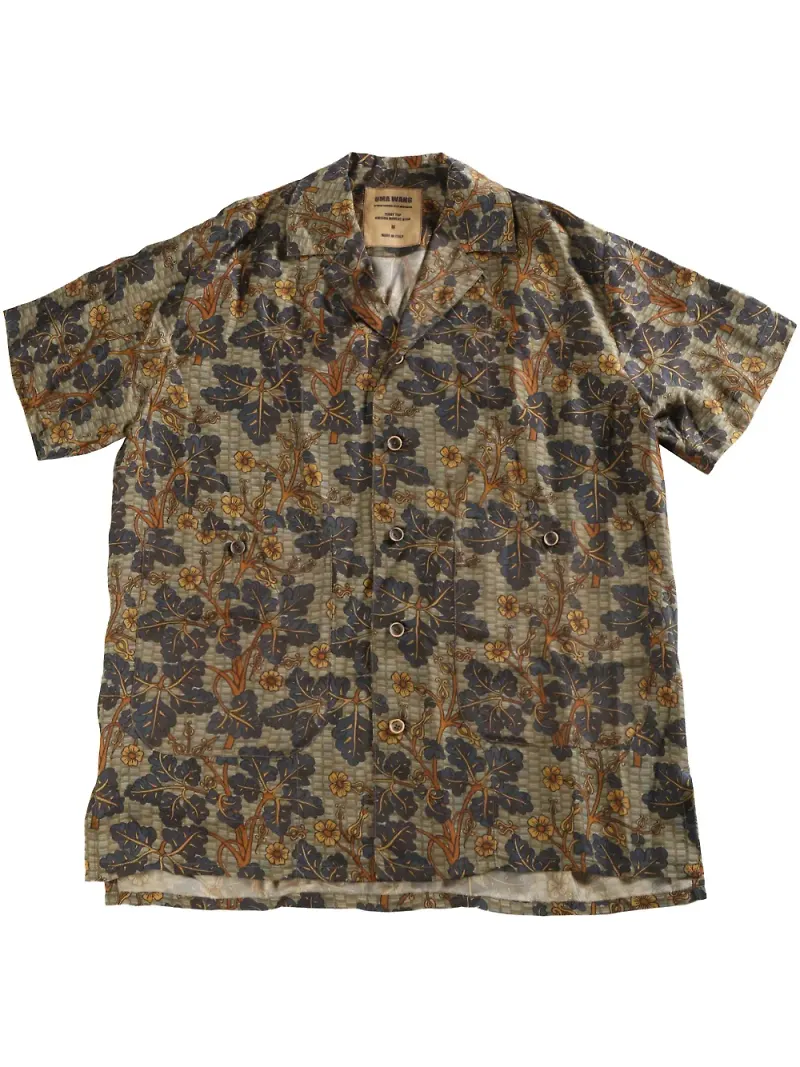 Uma Wang floral-print shirt - Grön